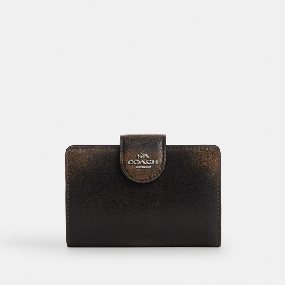 Coach Medium Corner Zip Wallet In Loved Leather